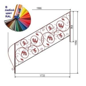 Кованые перила - ПК17.1
