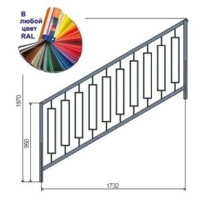 Перила из металла - ПМ31.1